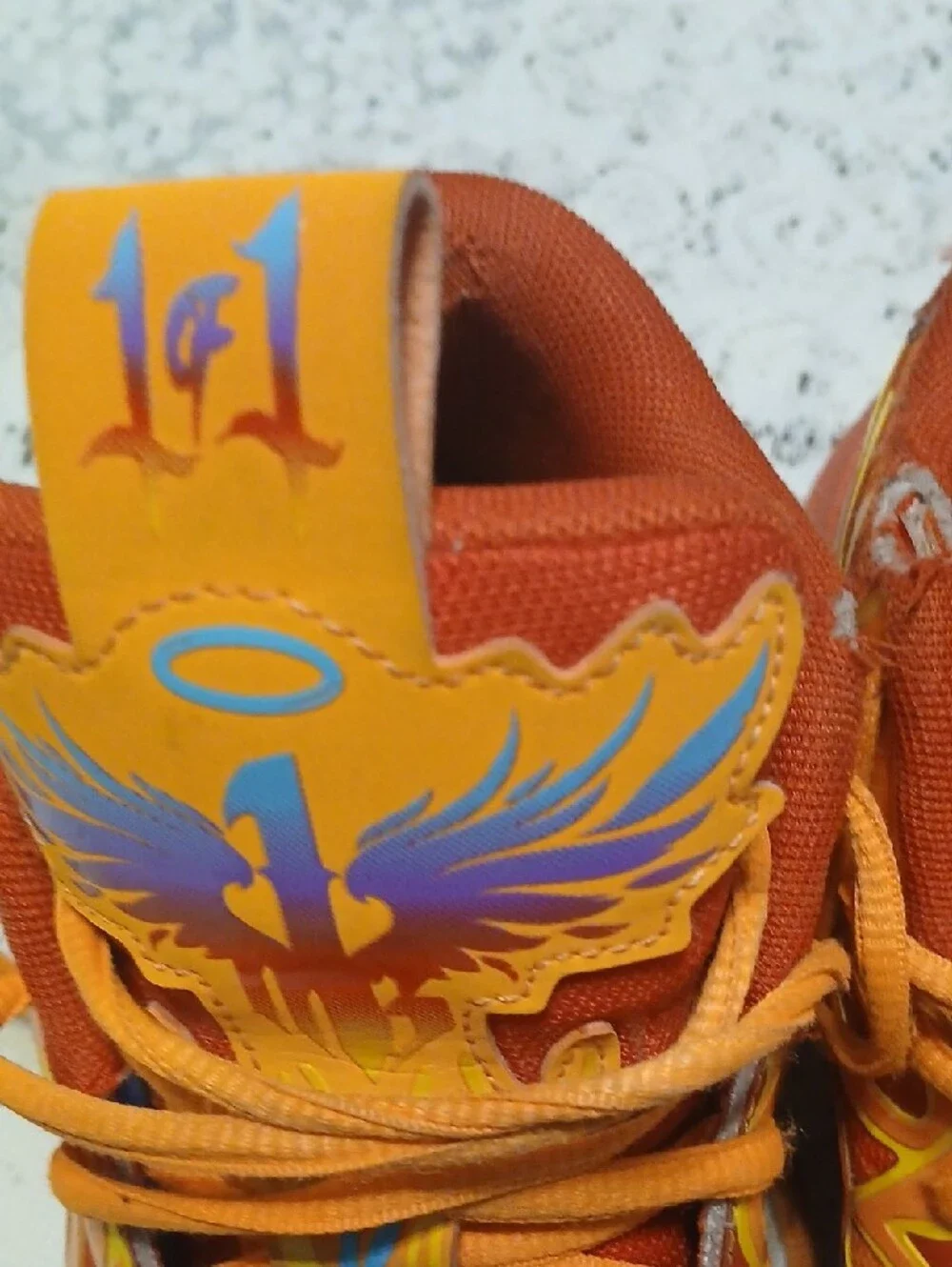 Puma MB.04 CAmelo Phoenix Basketball Shoes orange/blue/purple.(Not From Here)
